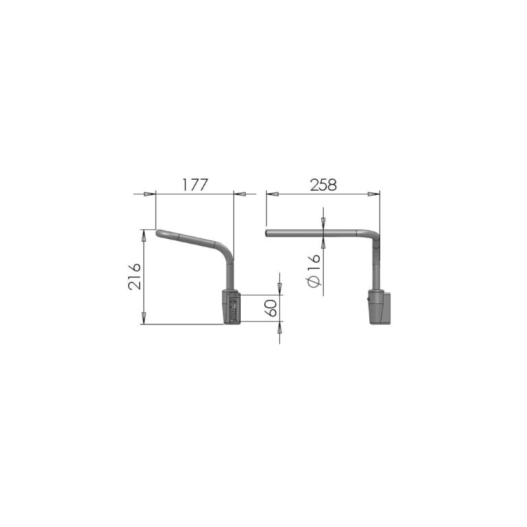 Universal Kit of Cab Mirror Pair + Arms Complete