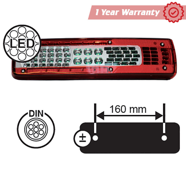 Rear Lamp – Renault, Volvo FH4 / FM4 – 160mm