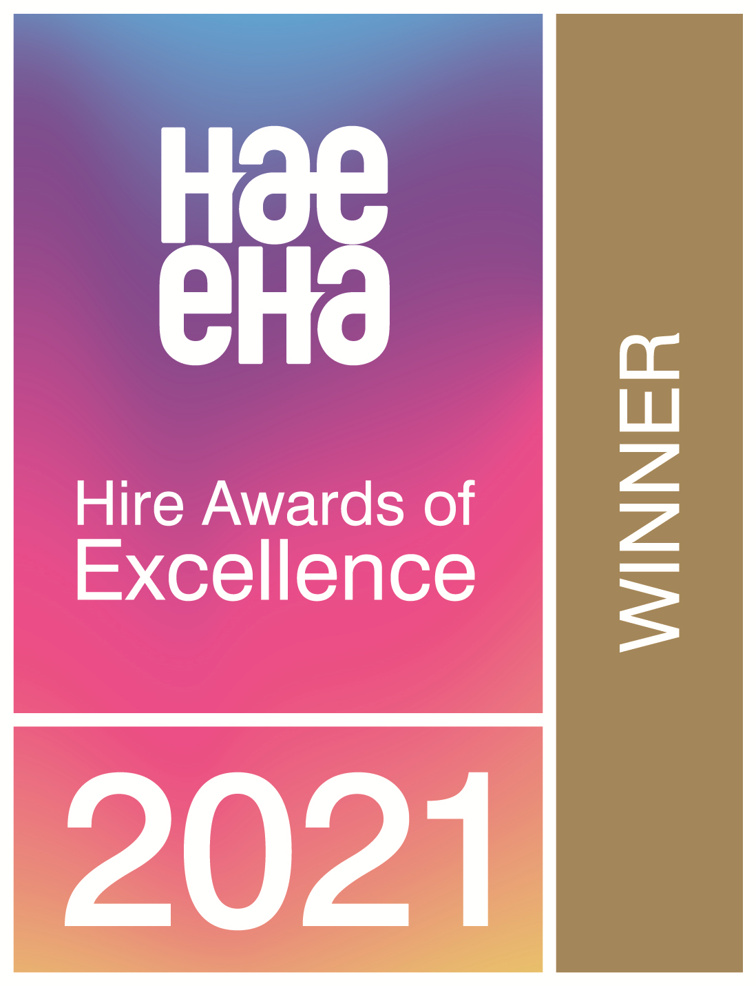 HAE EHA Hire Awards Winner 2021 Logo