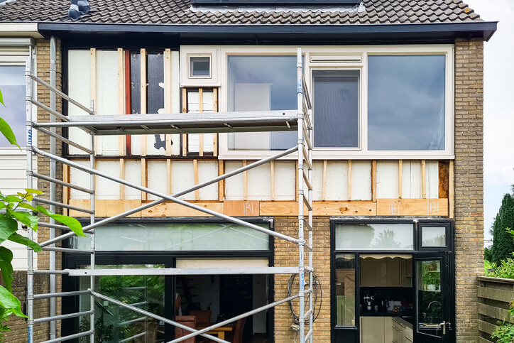 access tower erected outsidehome