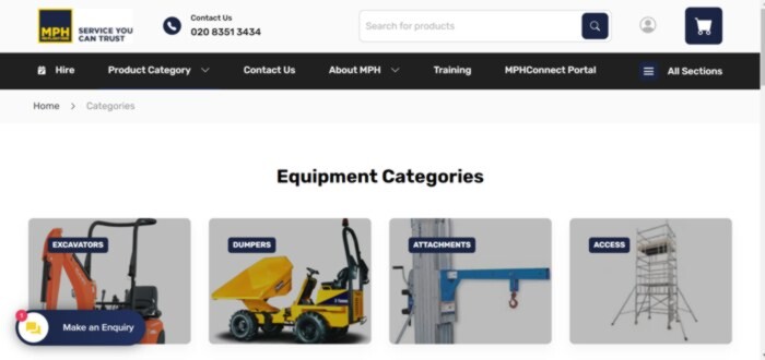 Image of Abnix product category page