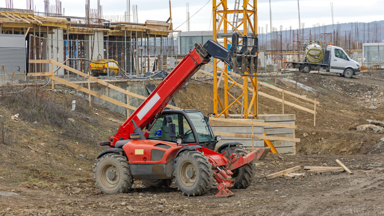 Telehadler on a construction site