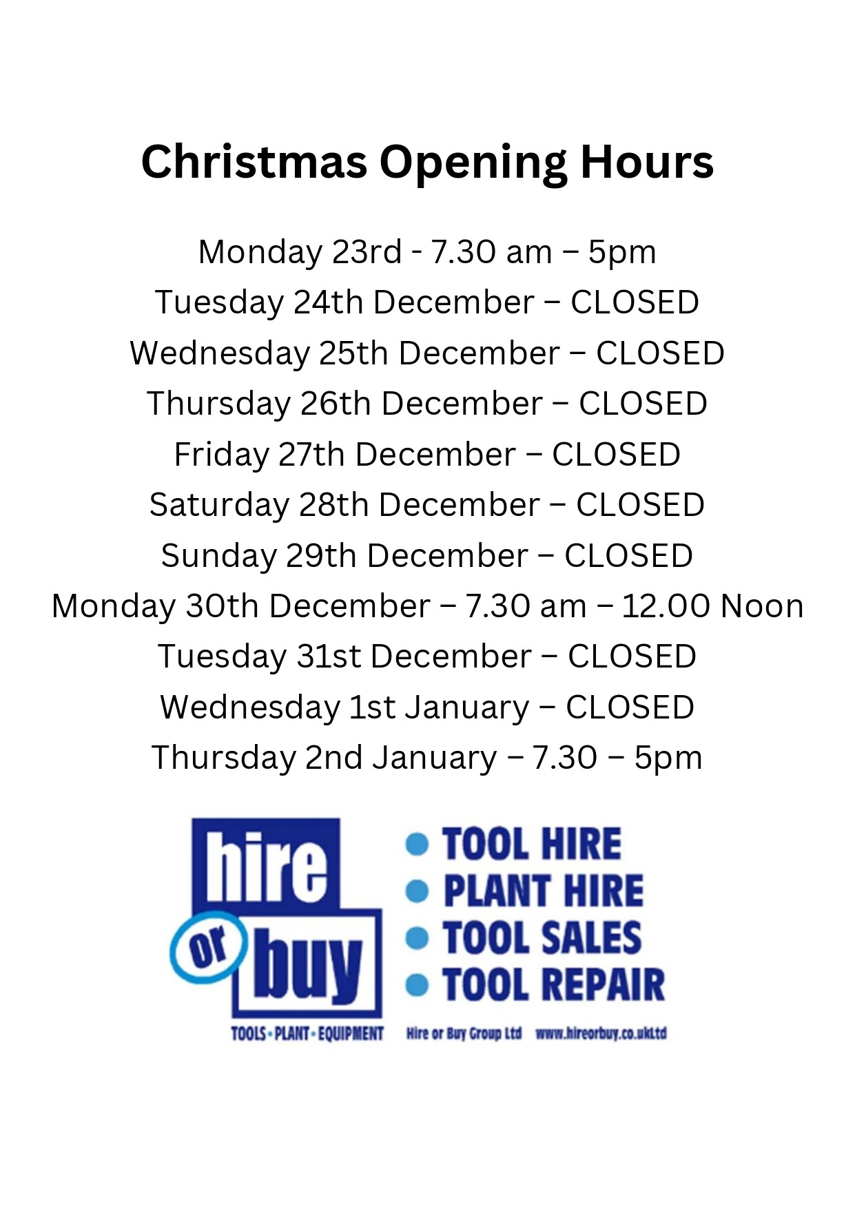 Welcome to Hire or Buy Group Ltd