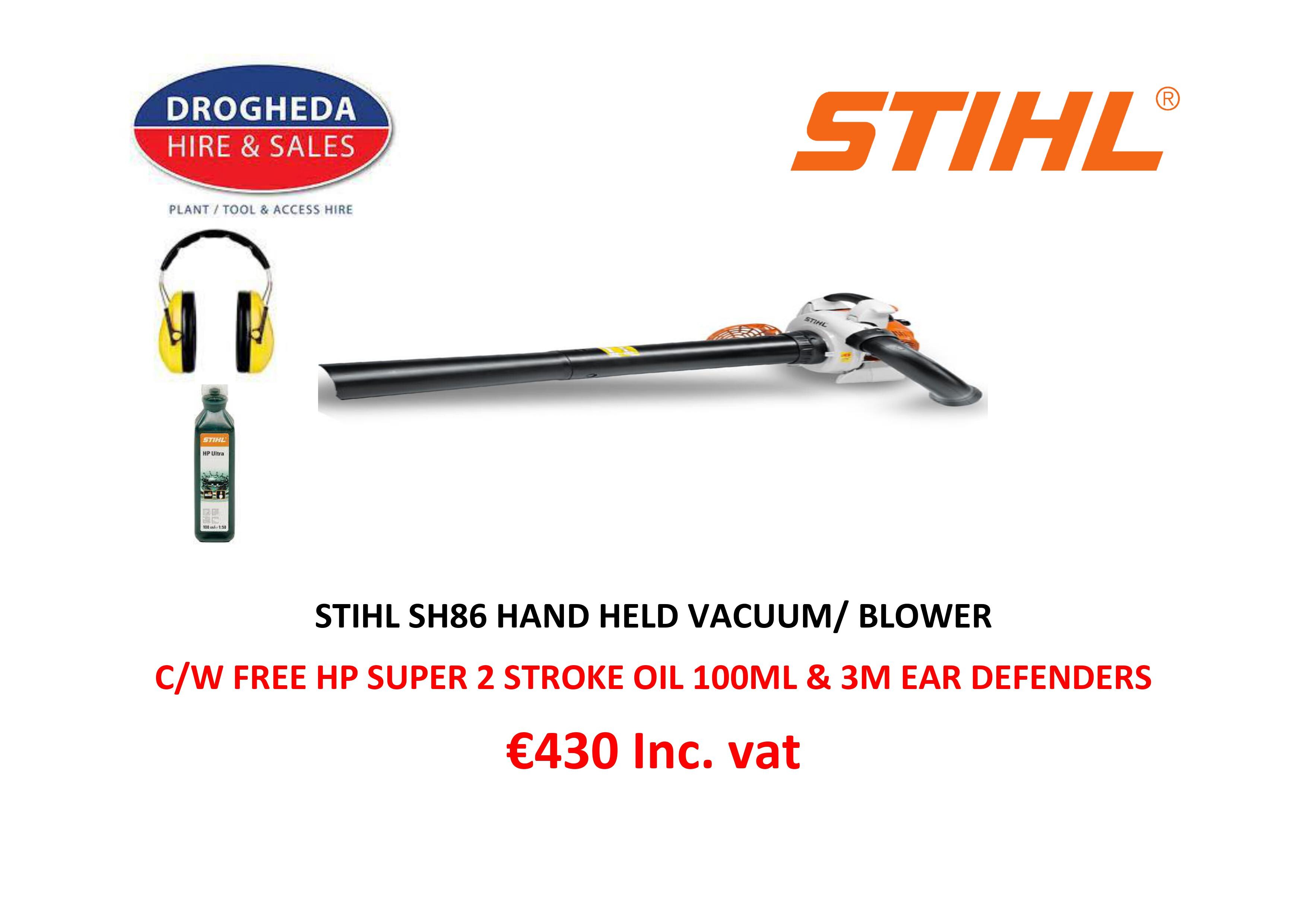 Stihl SH 86 D Hand Held Vacuum/ Blower