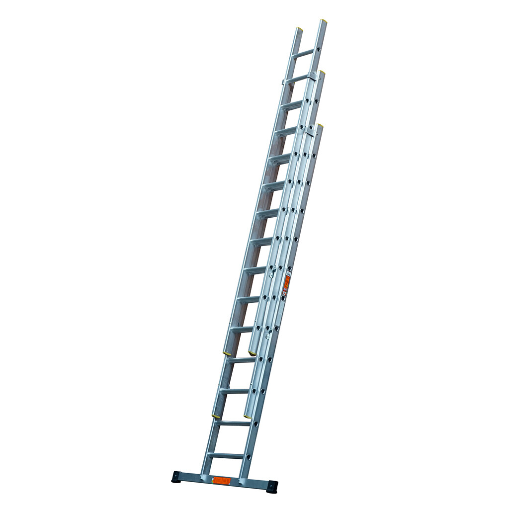 24ft Push Up Treble Ladder
