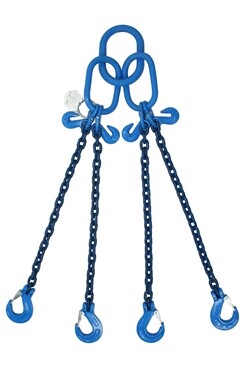 2.9T - 3m EWL - 4 Leg Chainsling c/w Latch Hooks