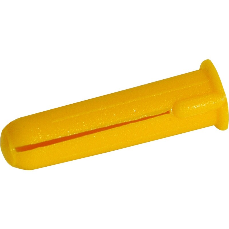 Wall Plugs Yellow 5mm Pack of 1000 £8.25