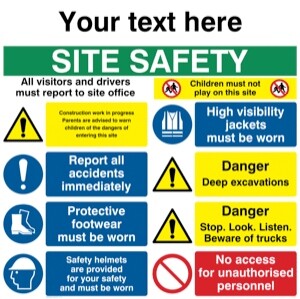 Site Safety Boards - Various Sizes