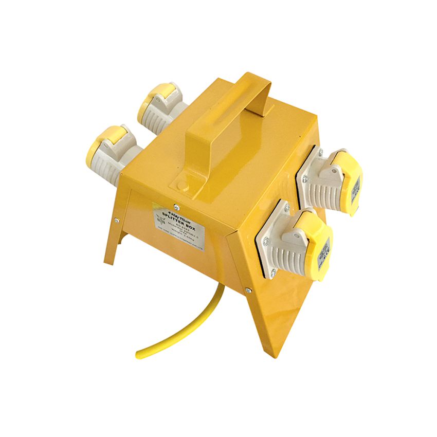 Elite 110v 16 Amp 4 Way Splitter Box