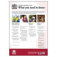 H S Law Poster Site Safety Consumables