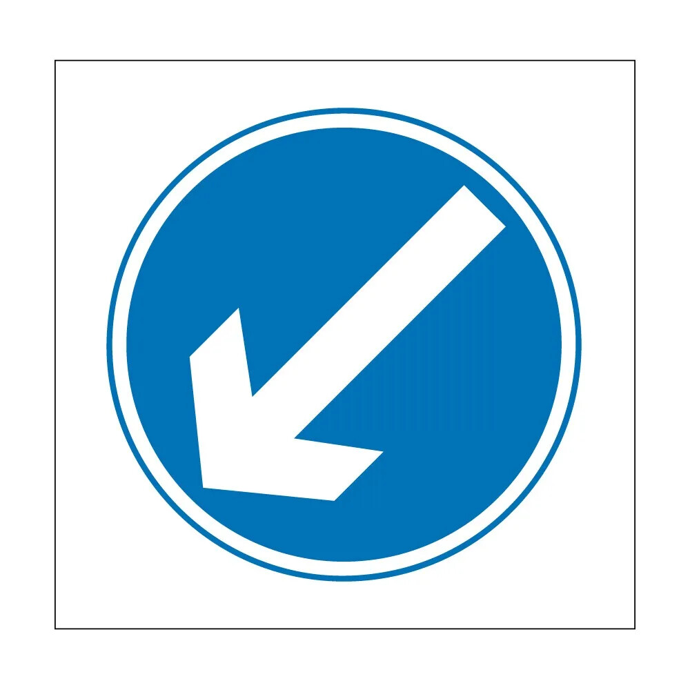 Keep Left / Right Sign