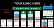 H S Site Notice Board 165 00 Site Safety Consumables