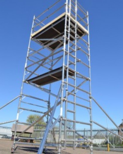 Aluminium Mobile Access Tower - 0.7m Wide x 2.5m Long