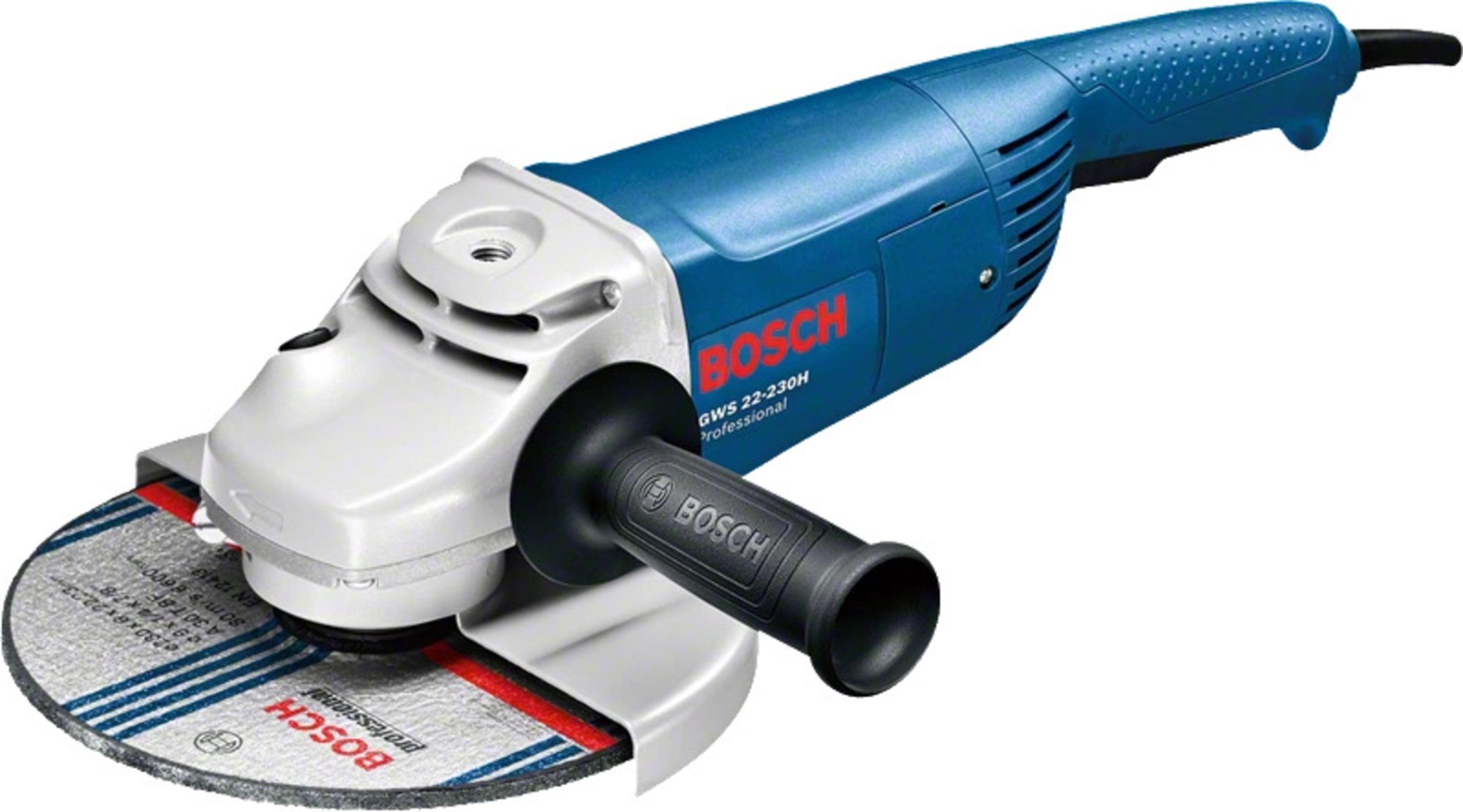 Bosch GWS 22-230H 110v 32Amp 9" Angel grinder with screw in handle and blade fit/removal tool