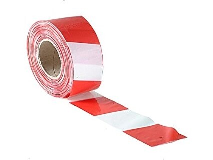 red/white Barrier Tape