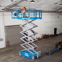 Genie 2646 Scissor Lift Self Propelled Battery Operated Hire