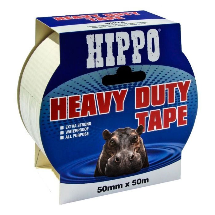 HD Tape White 50m X 50mm