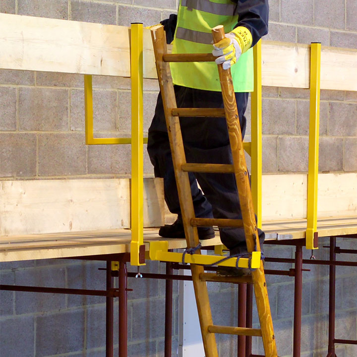 Trestle Guardrail System Ladder Bracket