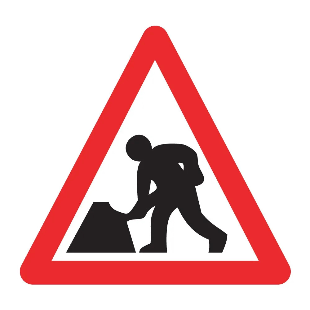 Men at Work Road Sign