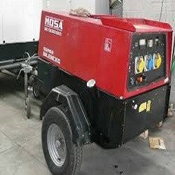 10kva Diesel Generator-Welder / Silent / Wheeled-Towable Hire