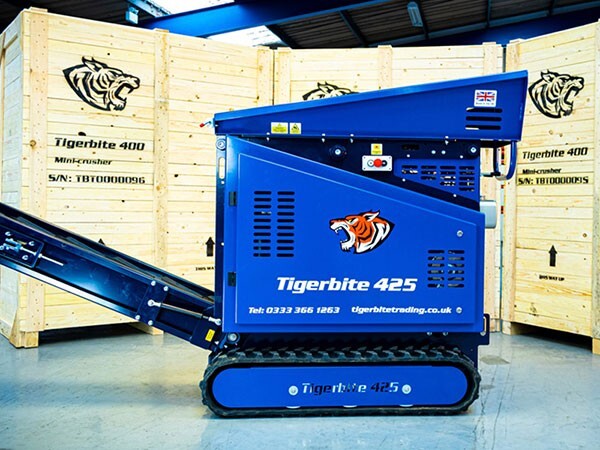 TigerBite Mini Tracked Concrete Crusher